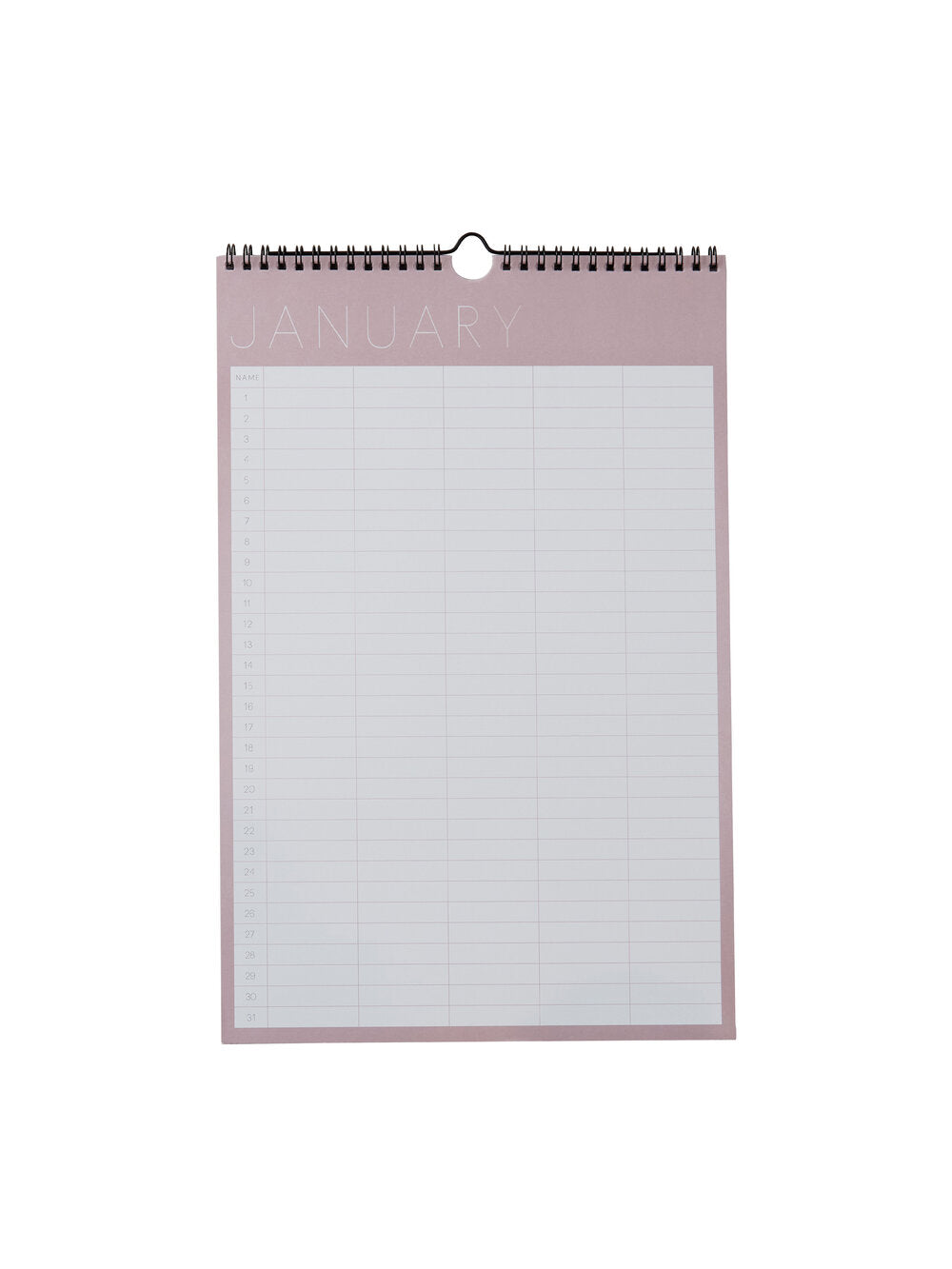 Monthly planner - lavender